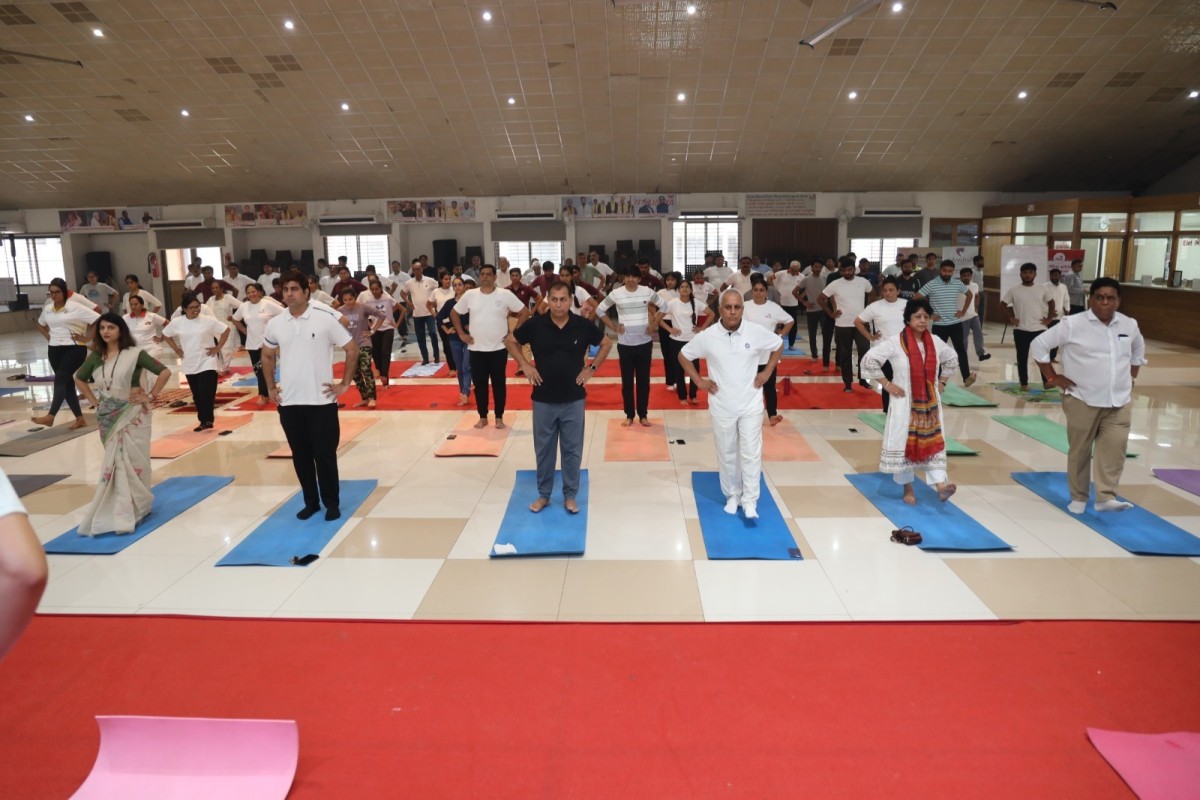11th International Yoga Day Celebrated at Vishv Umiya Foundation