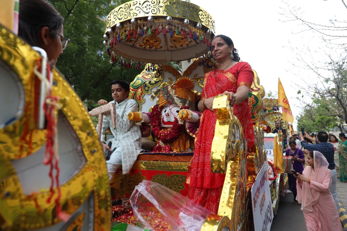 Divine Glimpses 3rd Jagannath Rath Yatra by Vishv Umiyadham