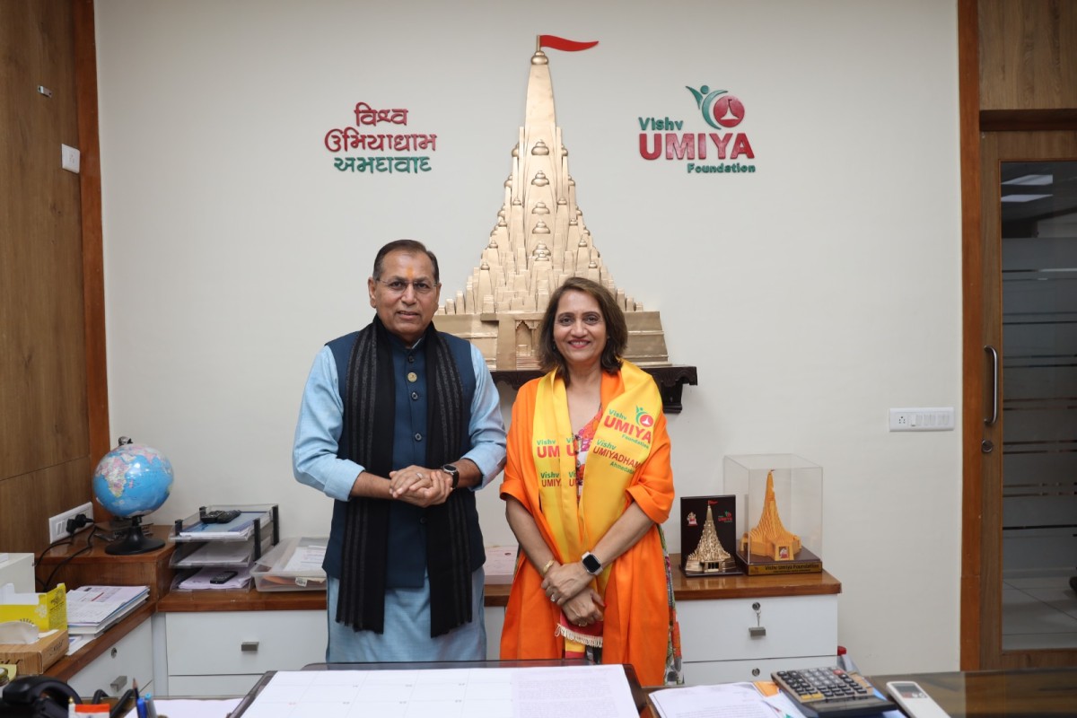 Mayor of Harrow (UK), Cllr Anjana Patel Visited Vishv Umiyadham, Ahmedabad