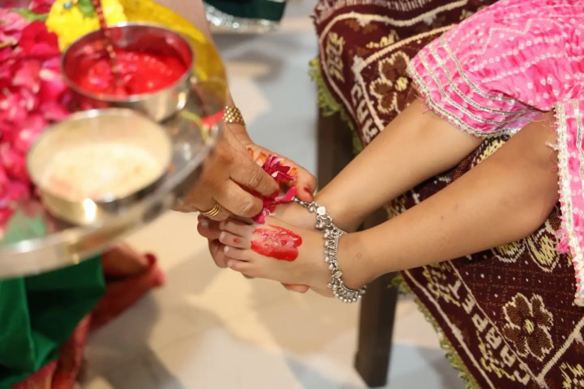 Worship of Girls as the Embodiment of Navdurga