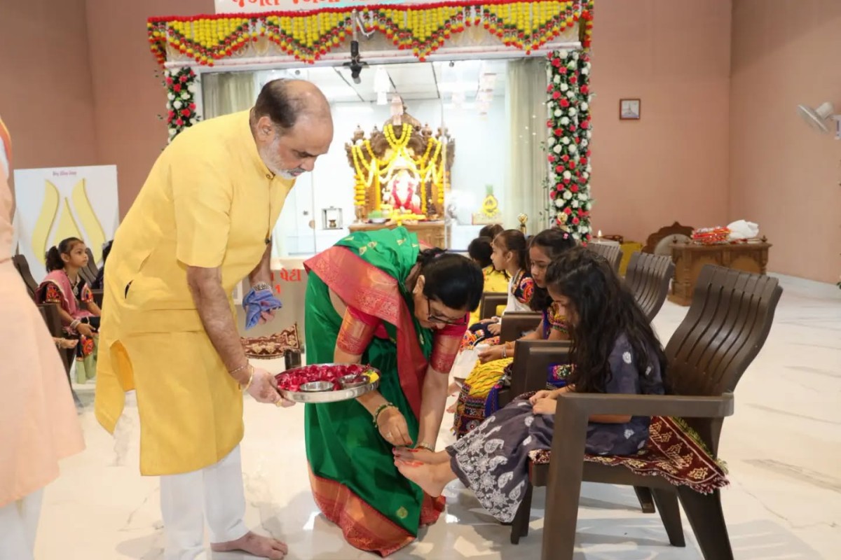 Worship of Girls as the Embodiment of Navdurga