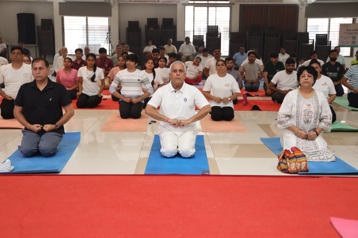 11th International Yoga Day Celebrated at Vishv Umiya Foundation